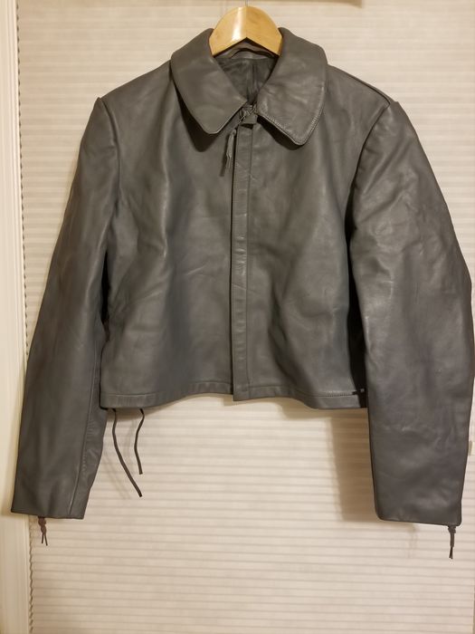 Vintage Vintage Cropped German Submarine Leather Jacket | Grailed