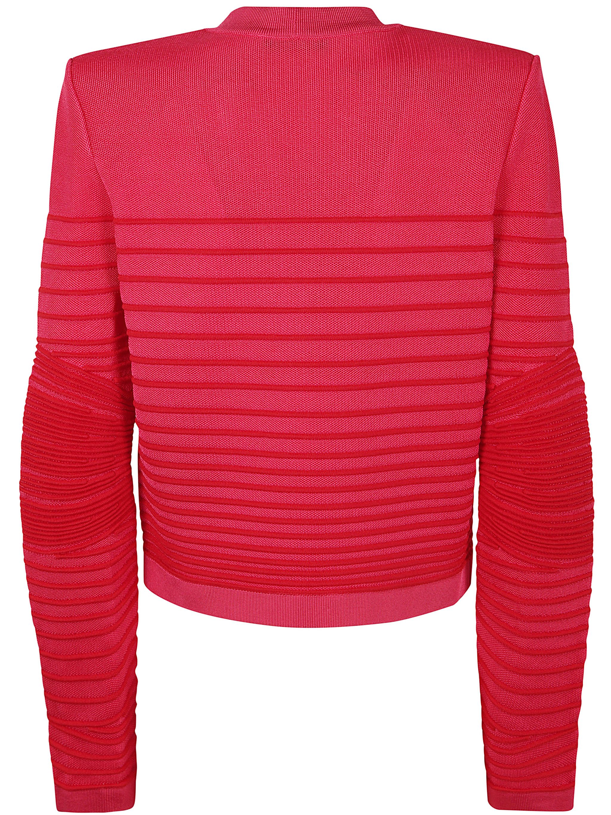 Balmain LON SLEEVES SIDE TO SIDE FLECHAGE KNIT CARDIGAN Size M / US 6-8 / IT 42-44 - 2 Thumbnail