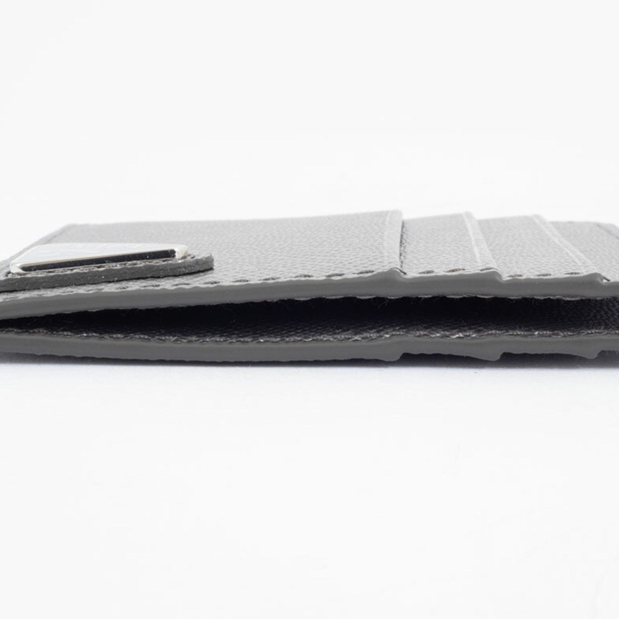 Other Prada Saffiano Triangle Card Case 1MC223 Cowhide Silver Men's Holder PRADA Size ONE SIZE - 2 Thumbnail