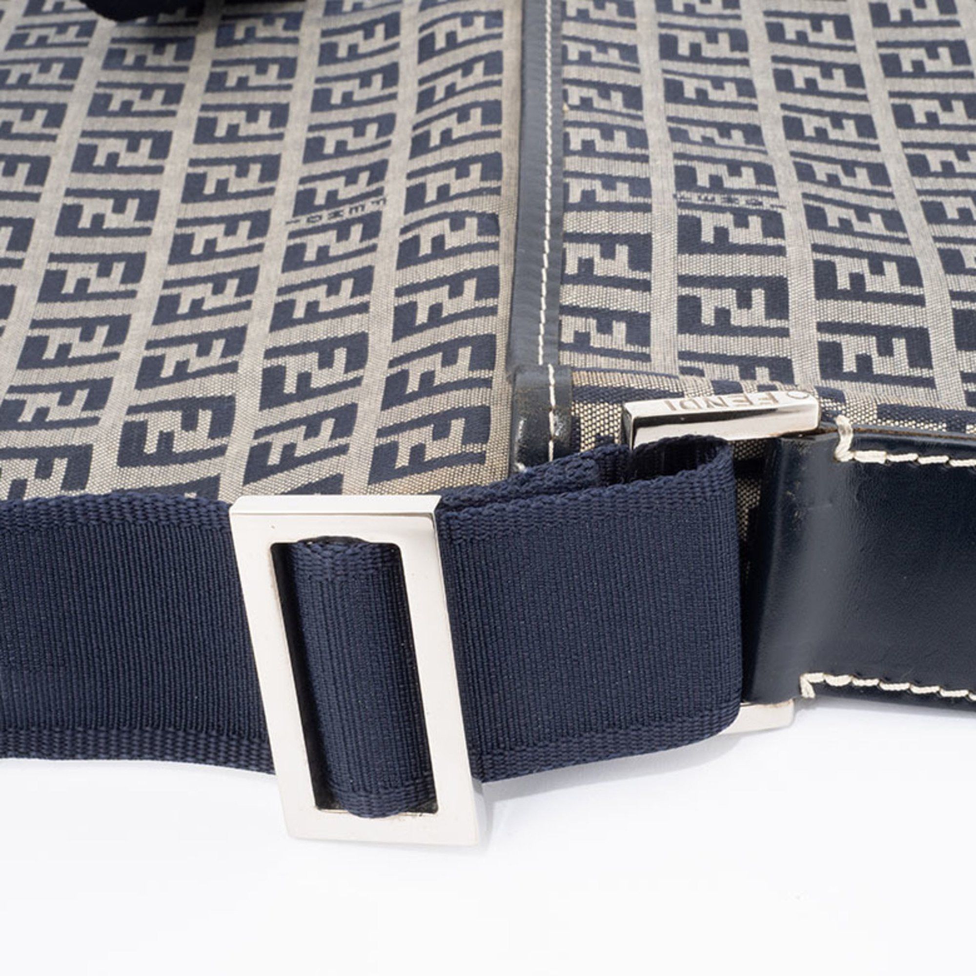 Fendi FENDI ZUCCA BAG SHOULDER CANVAS | LEATHER NAVY MEN'S Size ONE SIZE - 11 Thumbnail