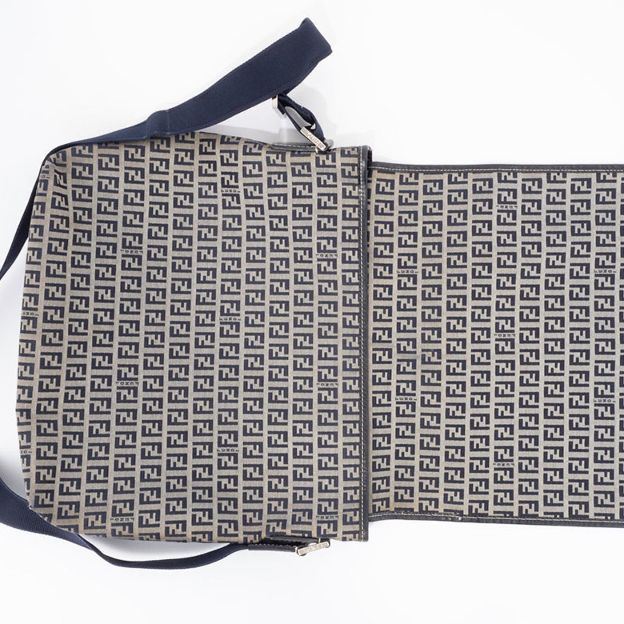 Fendi FENDI ZUCCA BAG SHOULDER CANVAS | LEATHER NAVY MEN'S Size ONE SIZE - 13 Thumbnail