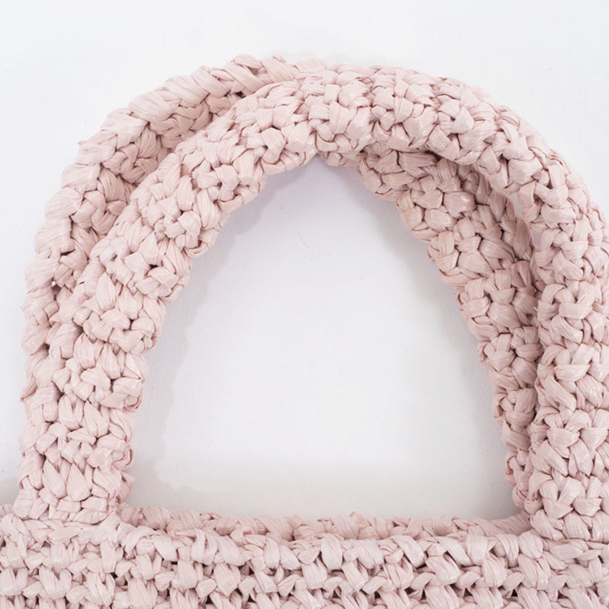 Prada Prada Small Crochet Tote Bag 1BG422 Raffia-like Pink Women's Straw-like PRADA Size ONE SIZE - 12 Thumbnail