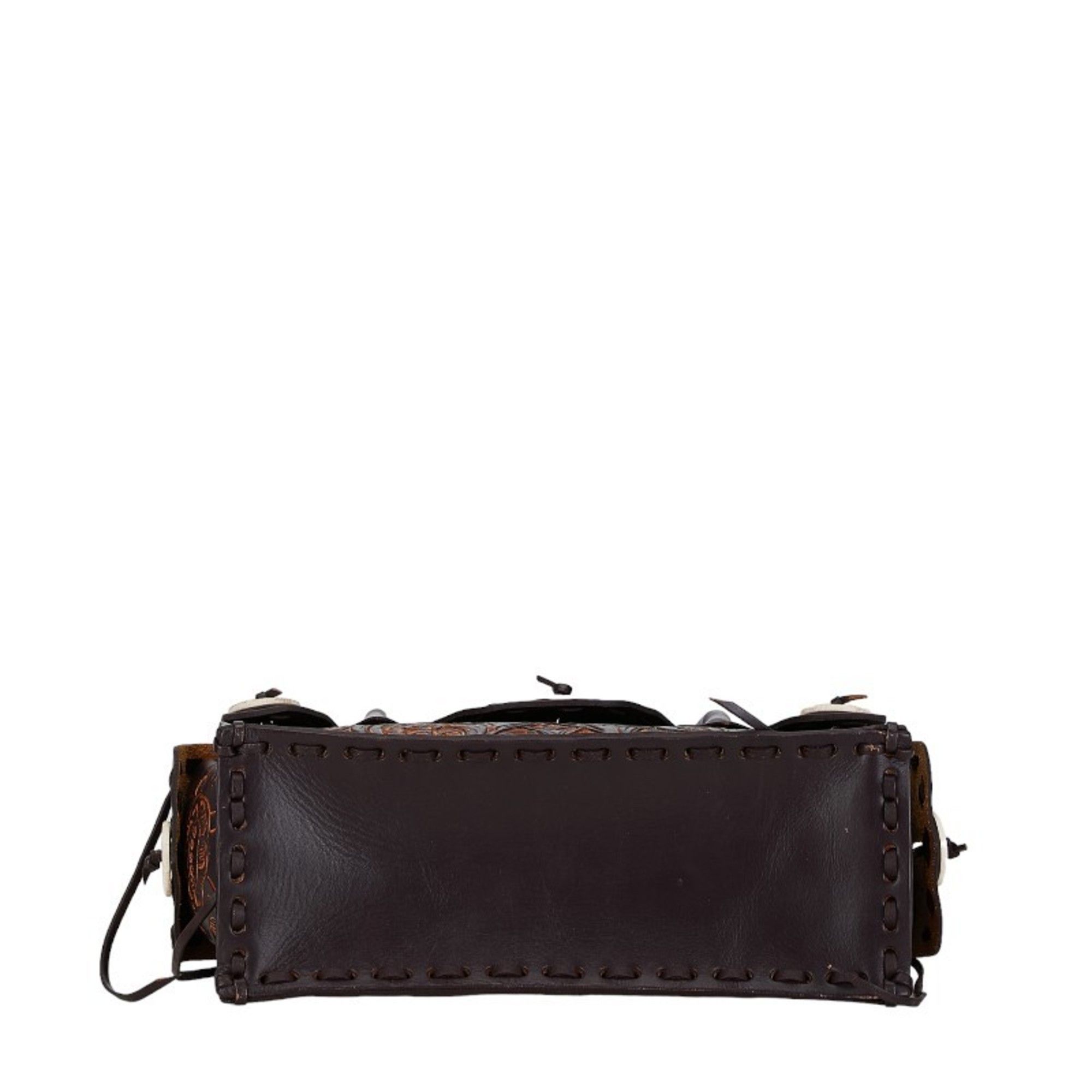 Other Carving Tribes Maestra S Handbag Brown Leather Women's Size ONE SIZE - 4 Thumbnail