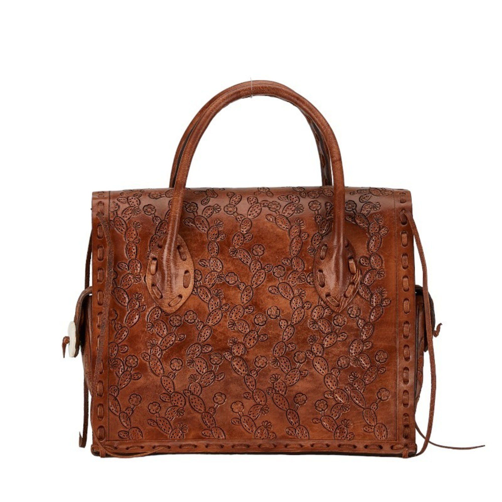 Other Carving Tribes Maestra S Handbag Brown Leather Women's Size ONE SIZE - 3 Thumbnail