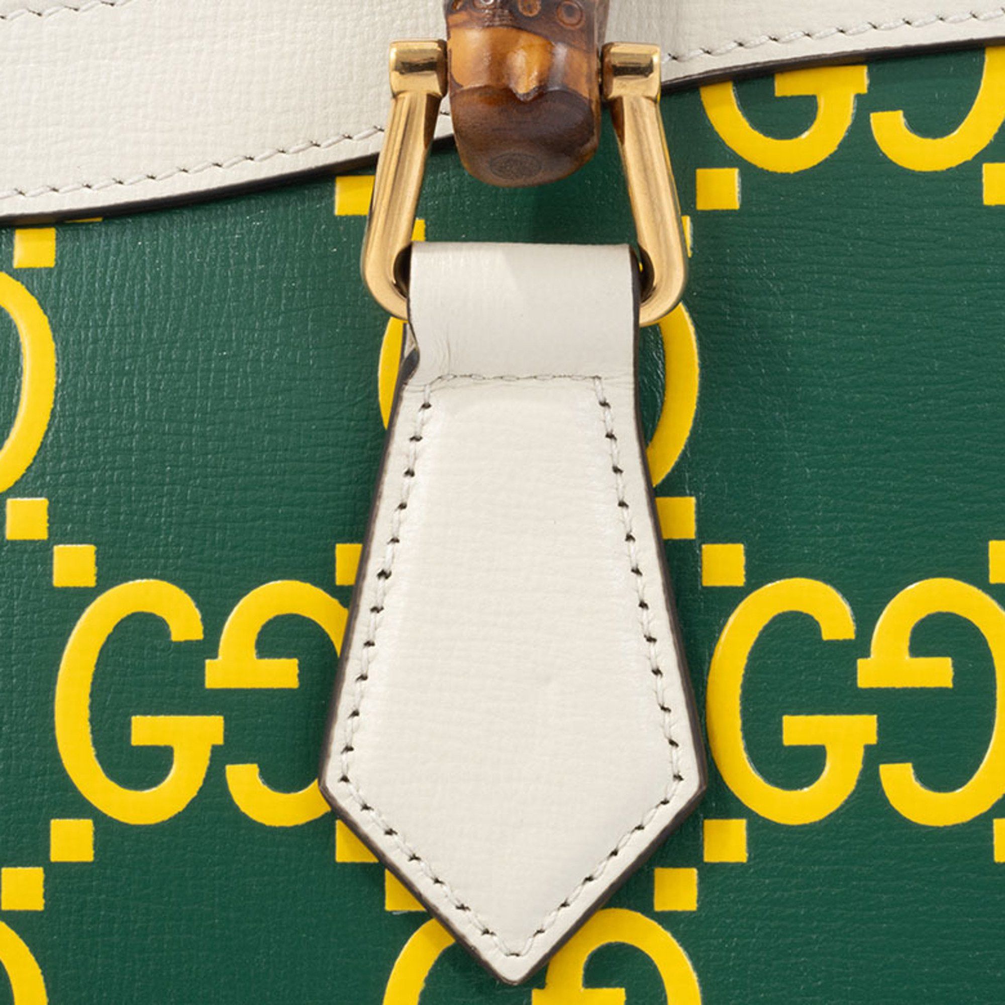 Gucci Gucci Diana Small Handbag 660195 Leather Green|Yellow Women's Bamboo Tote GUCCI Size ONE SIZE - 7 Thumbnail