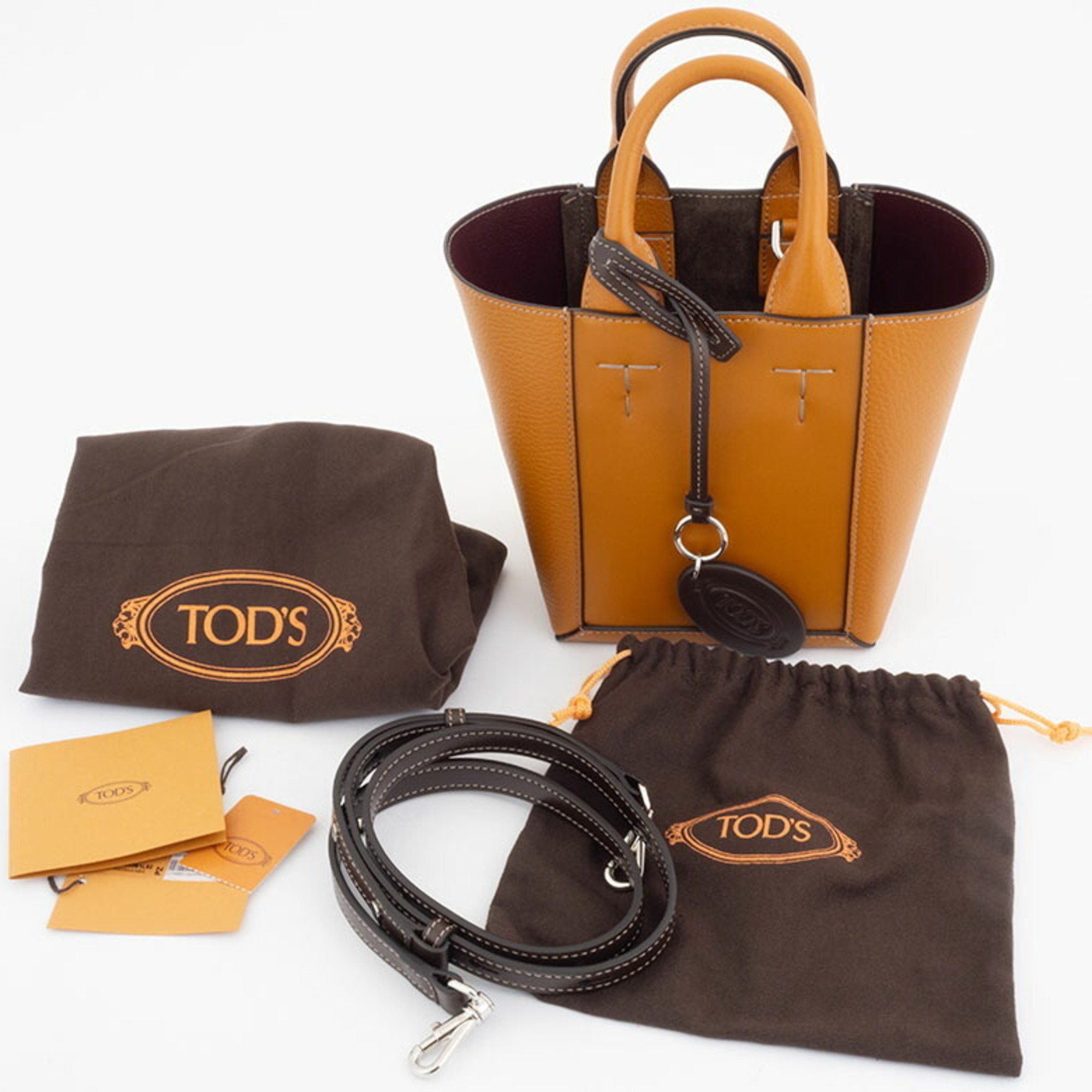 Tod's Tod's Double Up Leather Bag Mini Tote XBWCLNA01T0N2B Orange Women's TOD'S Size ONE SIZE - 10 Thumbnail