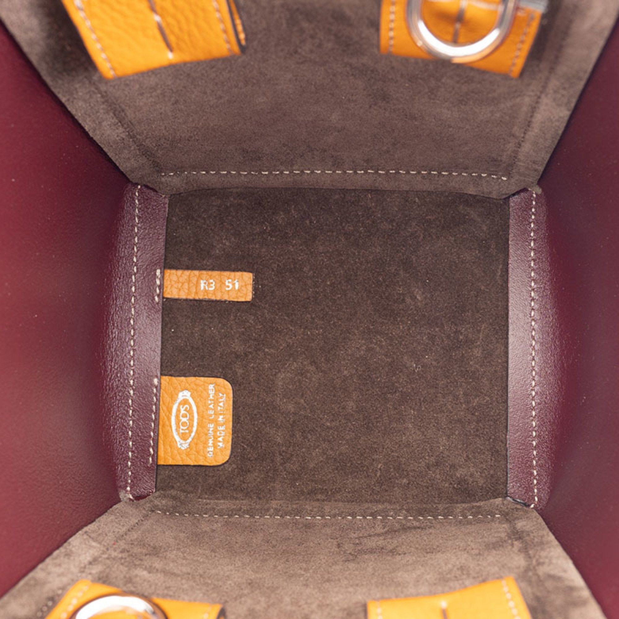 Tod's Tod's Double Up Leather Bag Mini Tote XBWCLNA01T0N2B Orange Women's TOD'S Size ONE SIZE - 9 Thumbnail