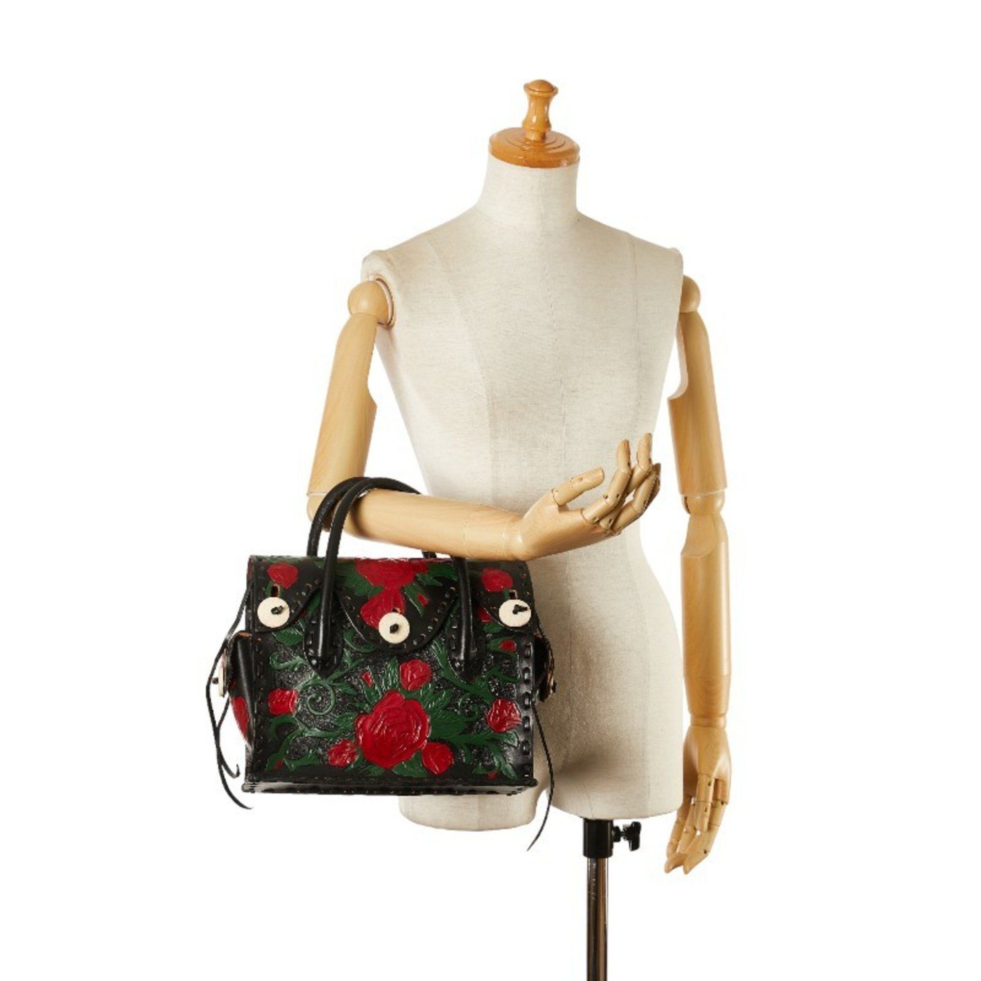 Other Carving Tribes Maestra S Handbag Black Leather Women's Size ONE SIZE - 7 Thumbnail