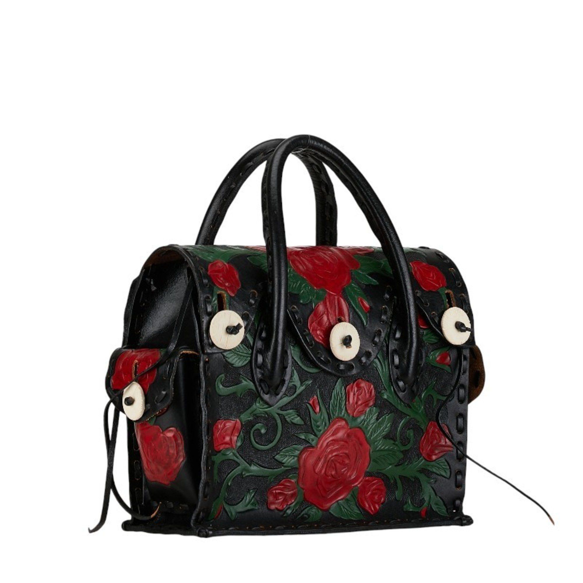 Other Carving Tribes Maestra S Handbag Black Leather Women's Size ONE SIZE - 2 Thumbnail