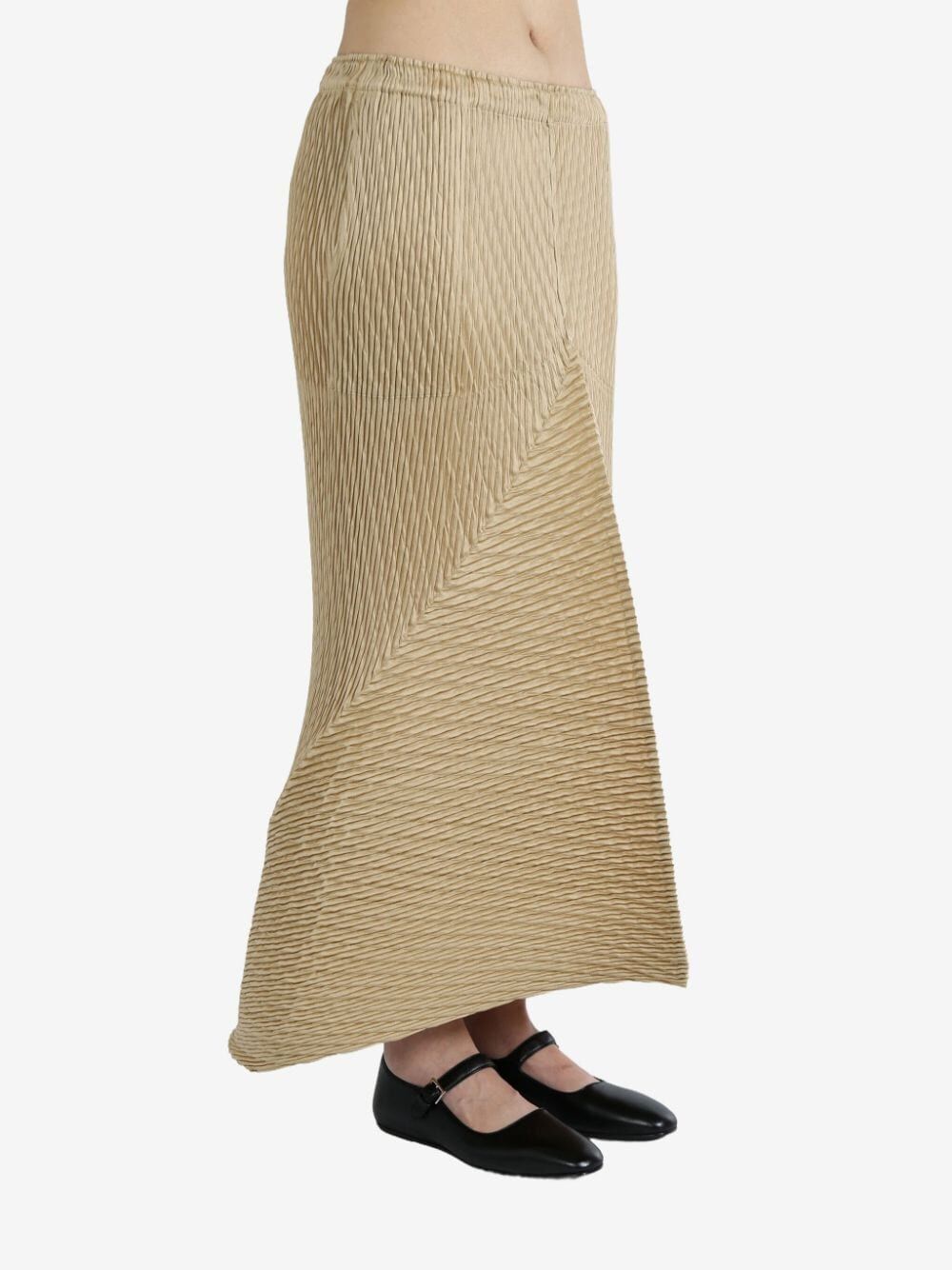 Issey Miyake WRAPPED SUEDE LIKE PLEATS SKIRT Size M / US 6-8 / IT 42-44 - 3 Thumbnail