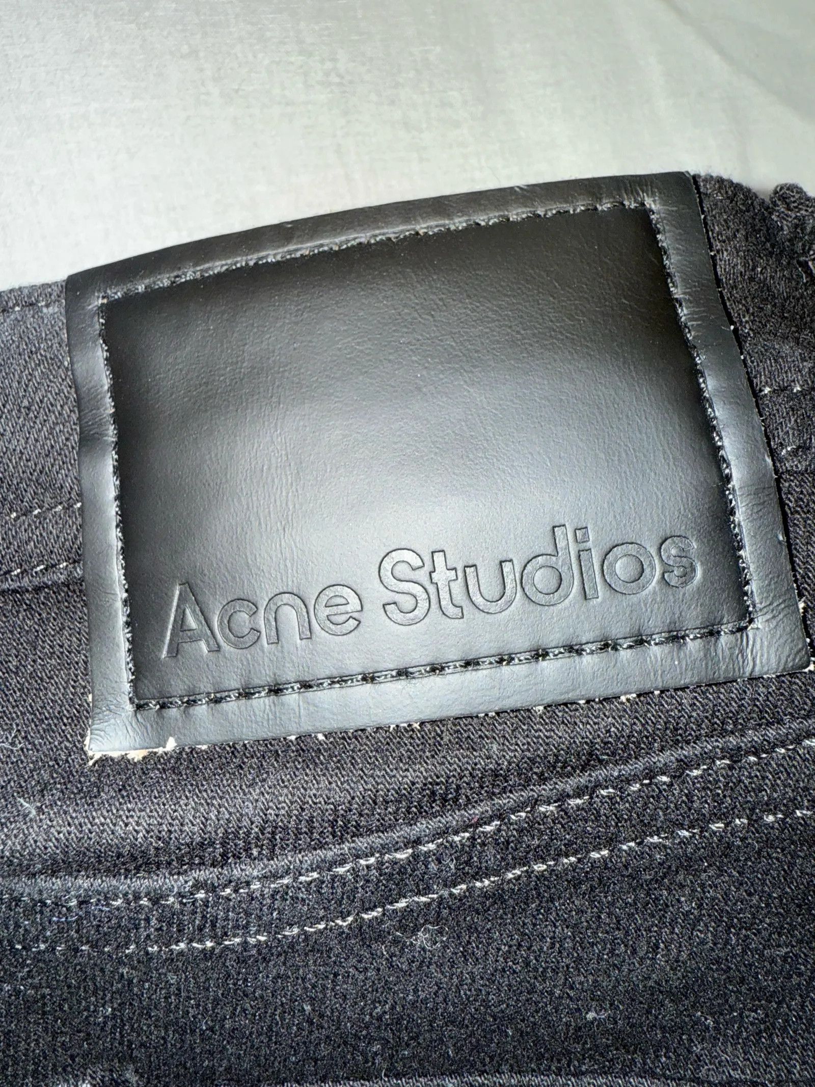 Acne Studios Acne Studios Jeans Peg Skinny Black Jeans Size 25" / US 0 / IT 36 - 2 Thumbnail