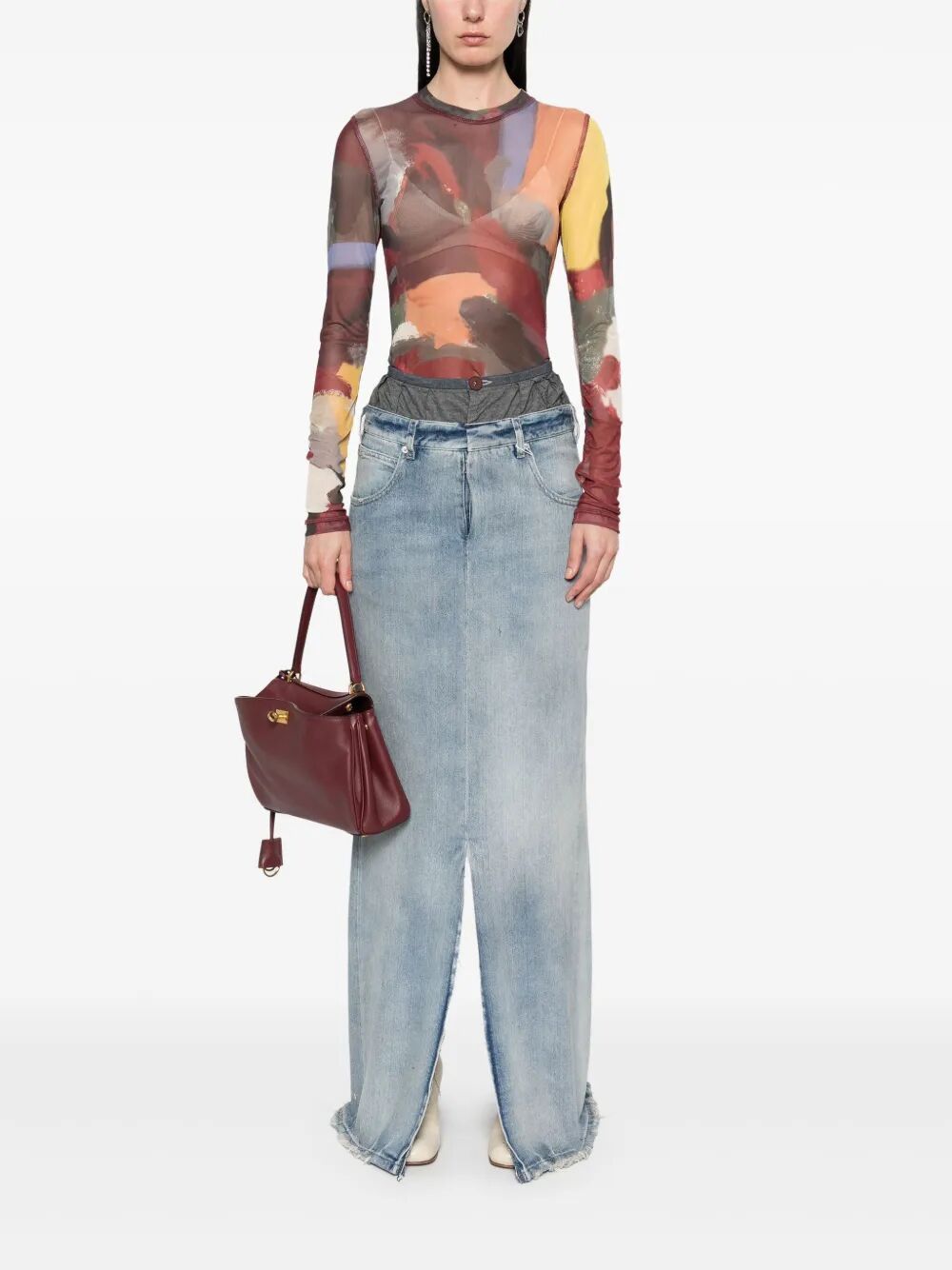 Maison Margiela LONG SKIRT Size 28" / US 6 / IT 42 - 2 Thumbnail