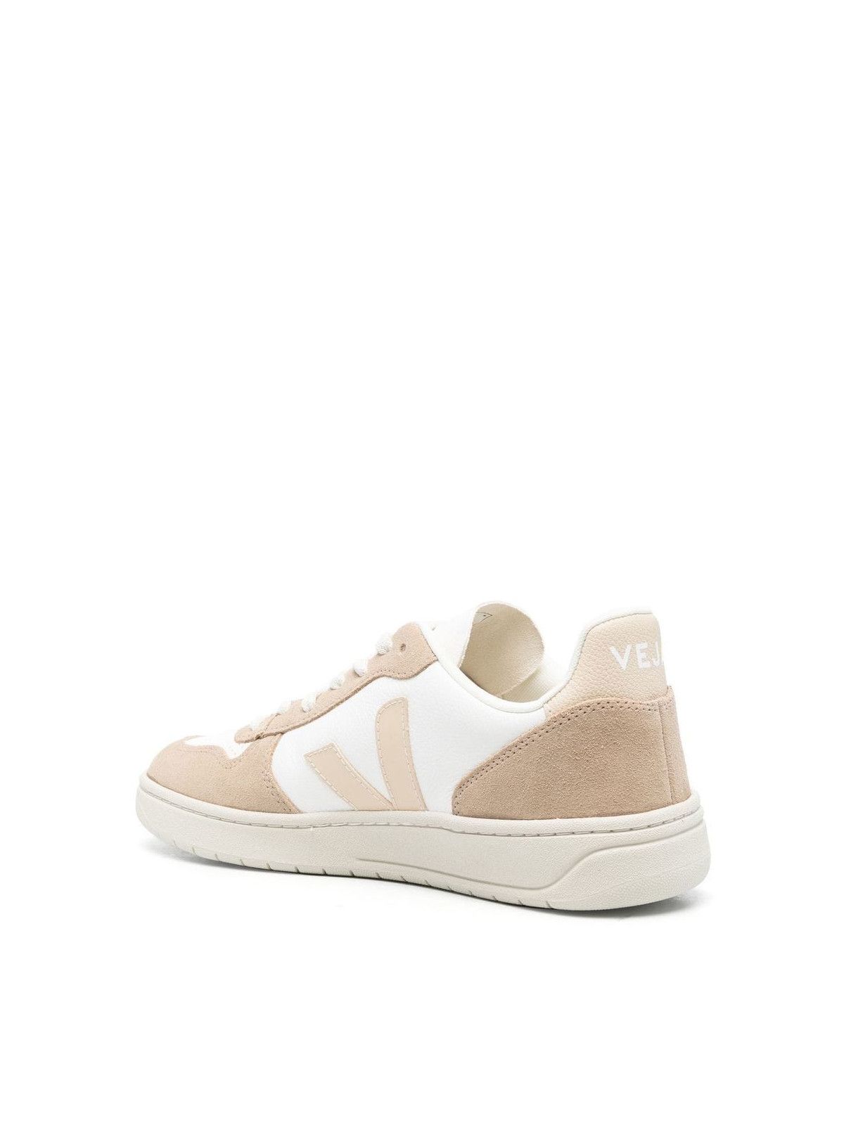 Veja V10 CHROMEFREE LEATHER SNEAKERS Size US 12 / EU 45 - 2 Thumbnail