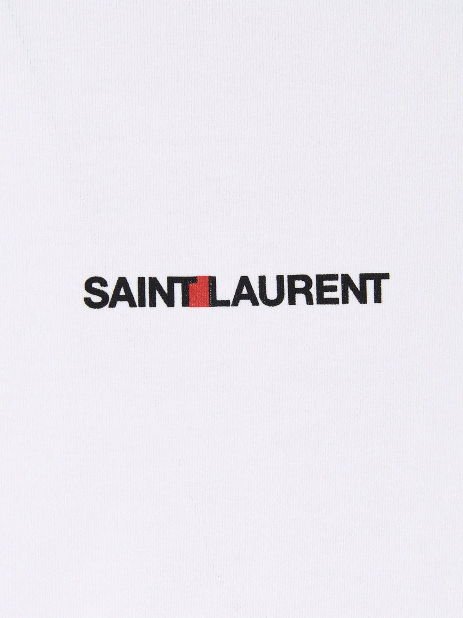 Saint Laurent Paris Rive Gauche T-Shirt White Size US S / EU 44-46 / 1 - 3 Thumbnail