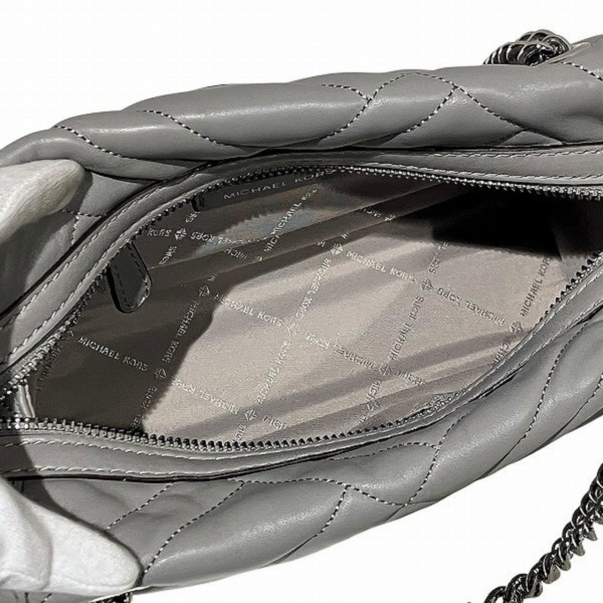 Michael Kors Michael Kors Cathy Small Satchel 35F8SY8S1T Grey Chain Bag Shoulder Women's Size ONE SIZE - 6 Thumbnail
