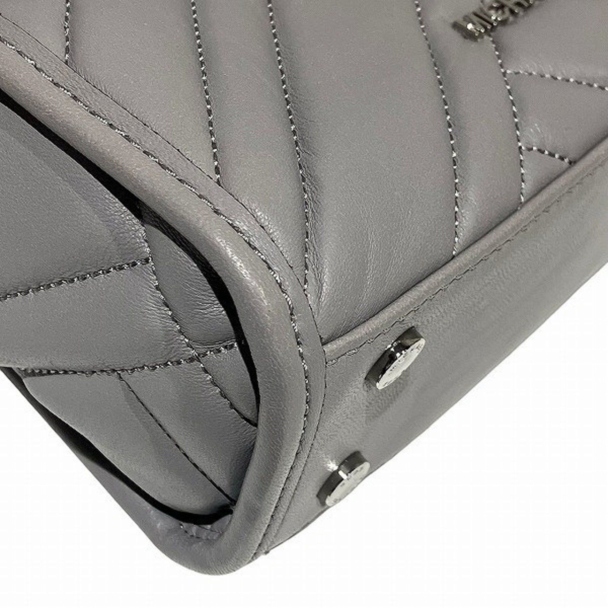 Michael Kors Michael Kors Cathy Small Satchel 35F8SY8S1T Grey Chain Bag Shoulder Women's Size ONE SIZE - 7 Thumbnail