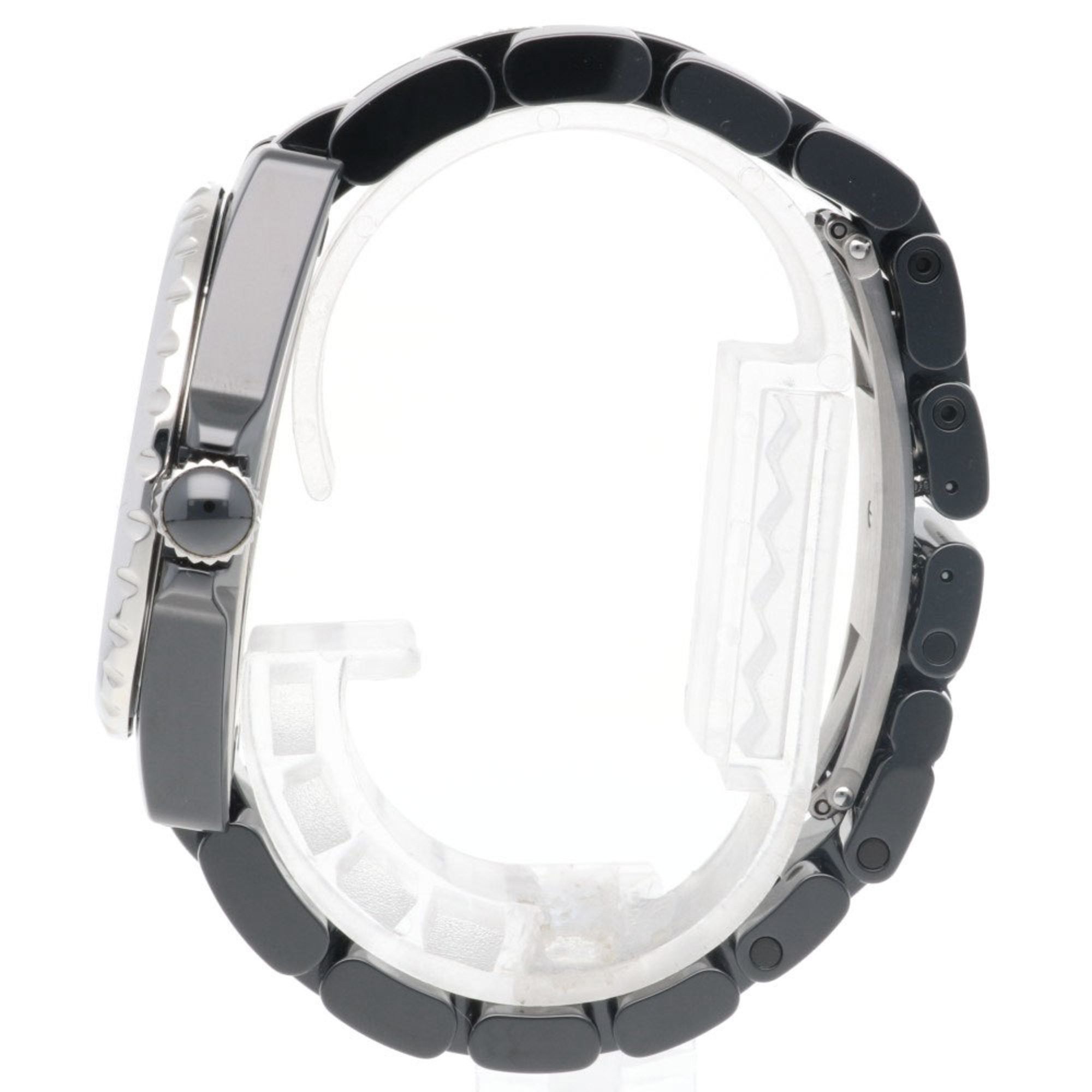 Chanel Chanel J12 Watch Ceramic Automatic Men's CHANEL 11P Diamond Overhauled Size ONE SIZE - 4 Thumbnail