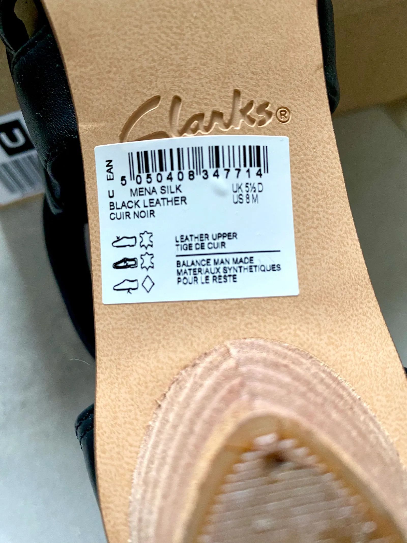 Clarks Clarks Mena Silk läder klack skor / sandaler Heels Size US 9 / IT 39 - 3 Thumbnail