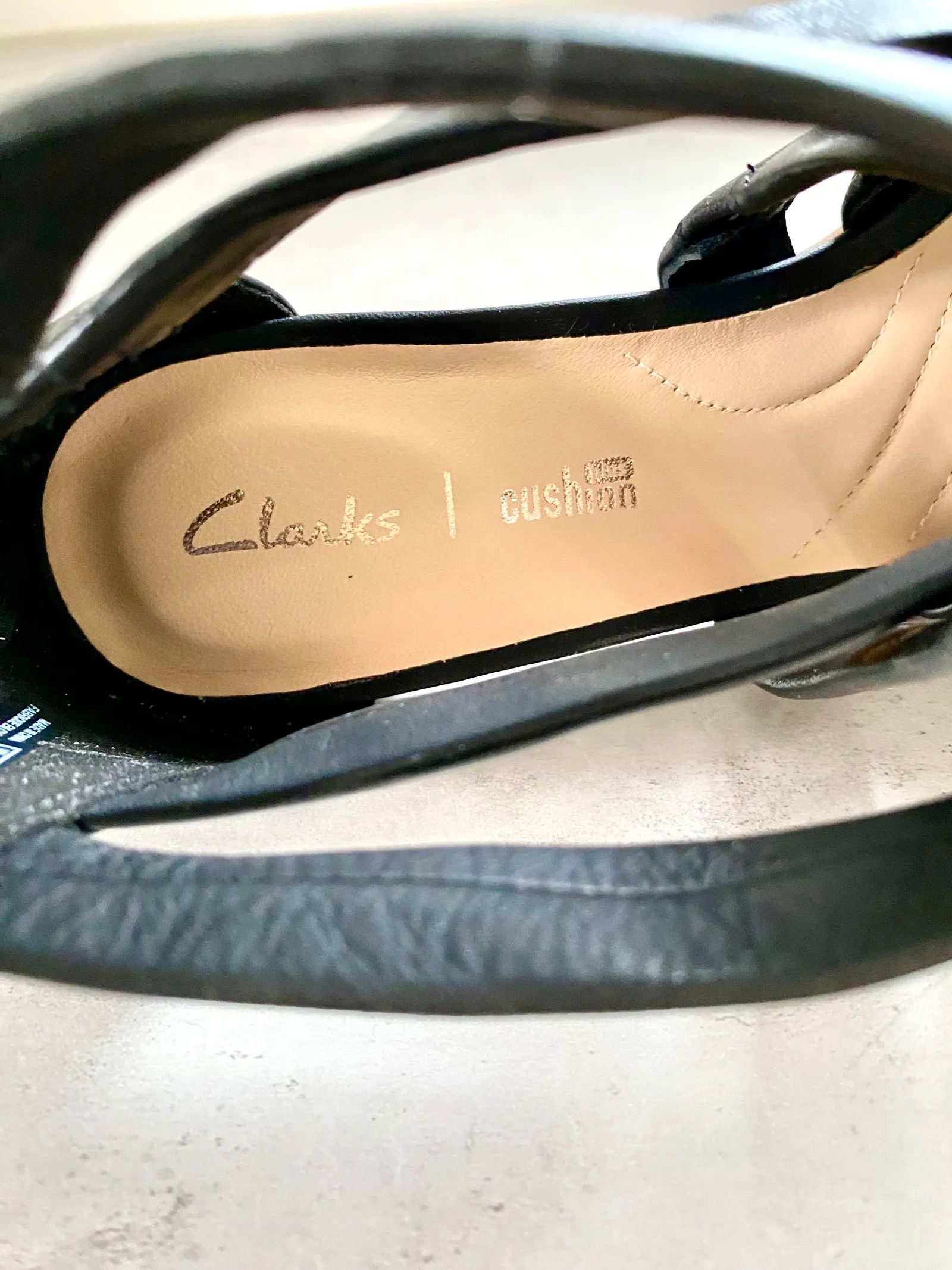 Clarks Clarks Mena Silk läder klack skor / sandaler Heels Size US 9 / IT 39 - 2 Thumbnail