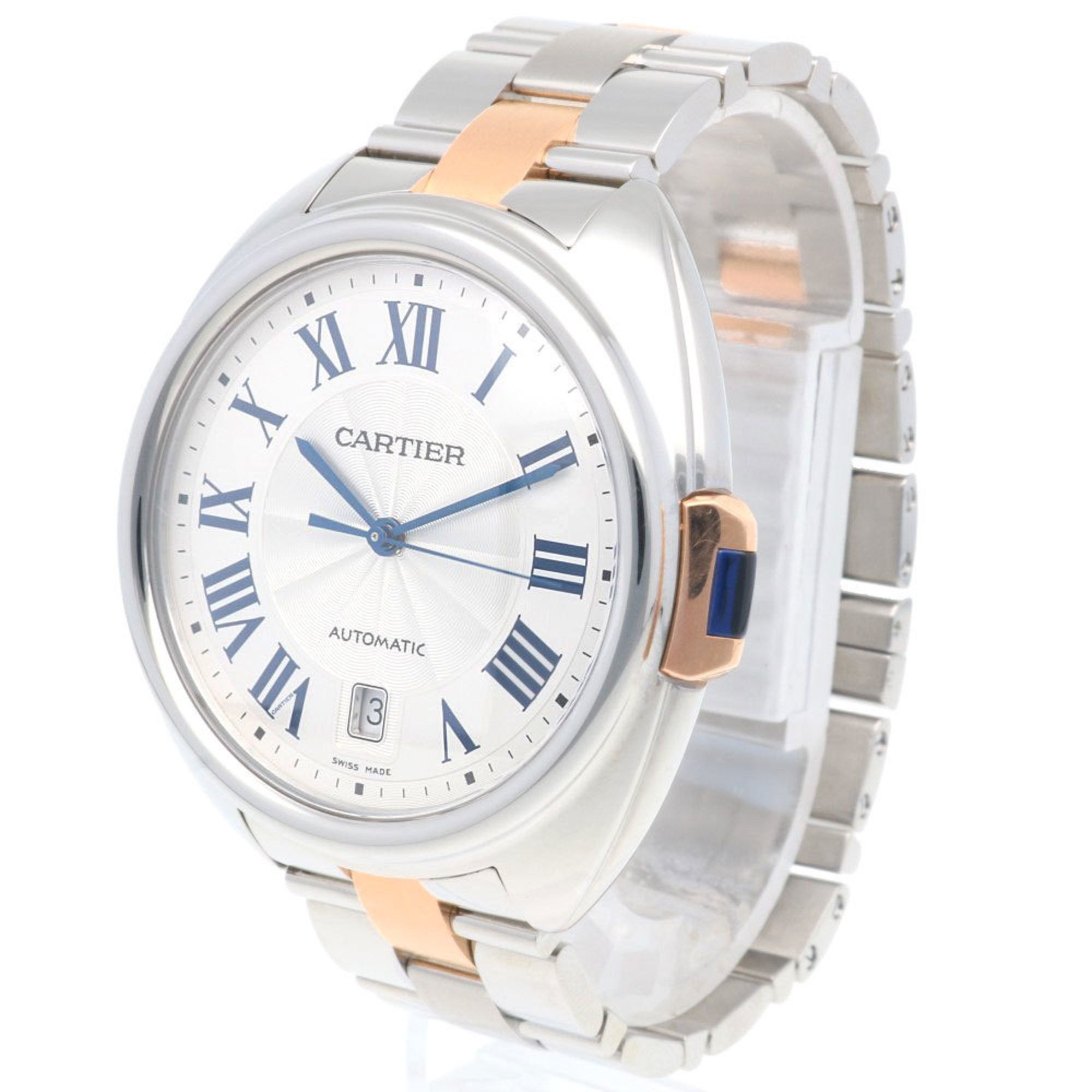 Cartier Cartier Clé de Watch Stainless Steel 3850 Automatic Men's CARTIER Overhauled Size ONE SIZE - 3 Thumbnail