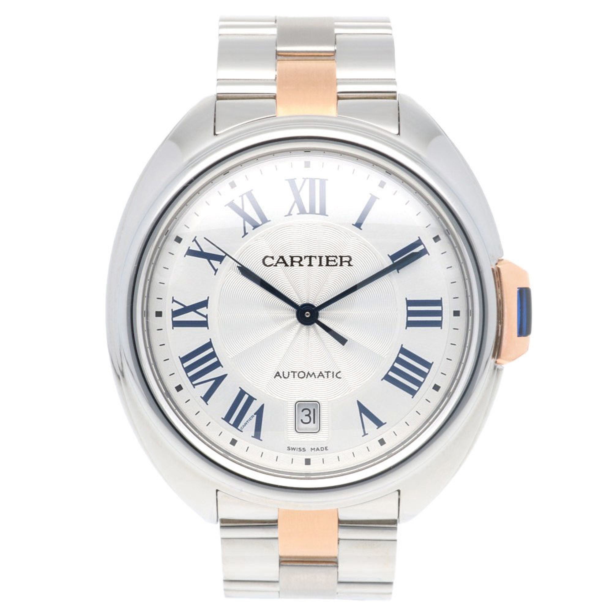 Cartier Cartier Clé de Watch Stainless Steel 3850 Automatic Men's CARTIER Overhauled Size ONE SIZE - 8 Thumbnail