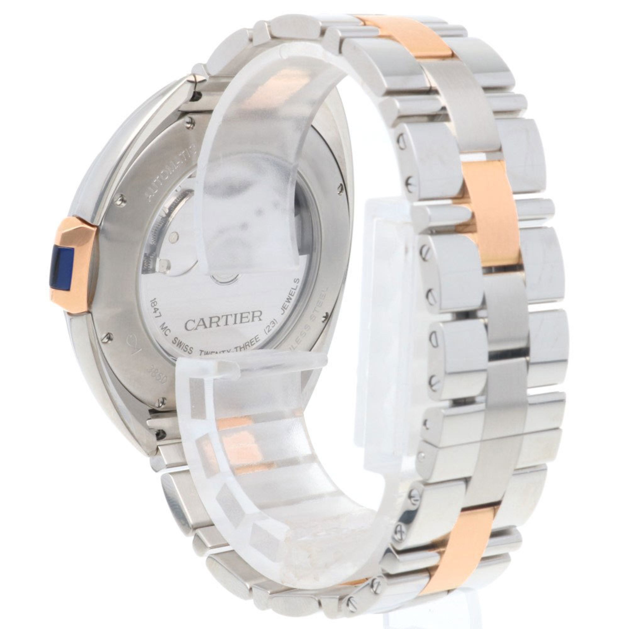 Cartier Cartier Clé de Watch Stainless Steel 3850 Automatic Men's CARTIER Overhauled Size ONE SIZE - 5 Thumbnail