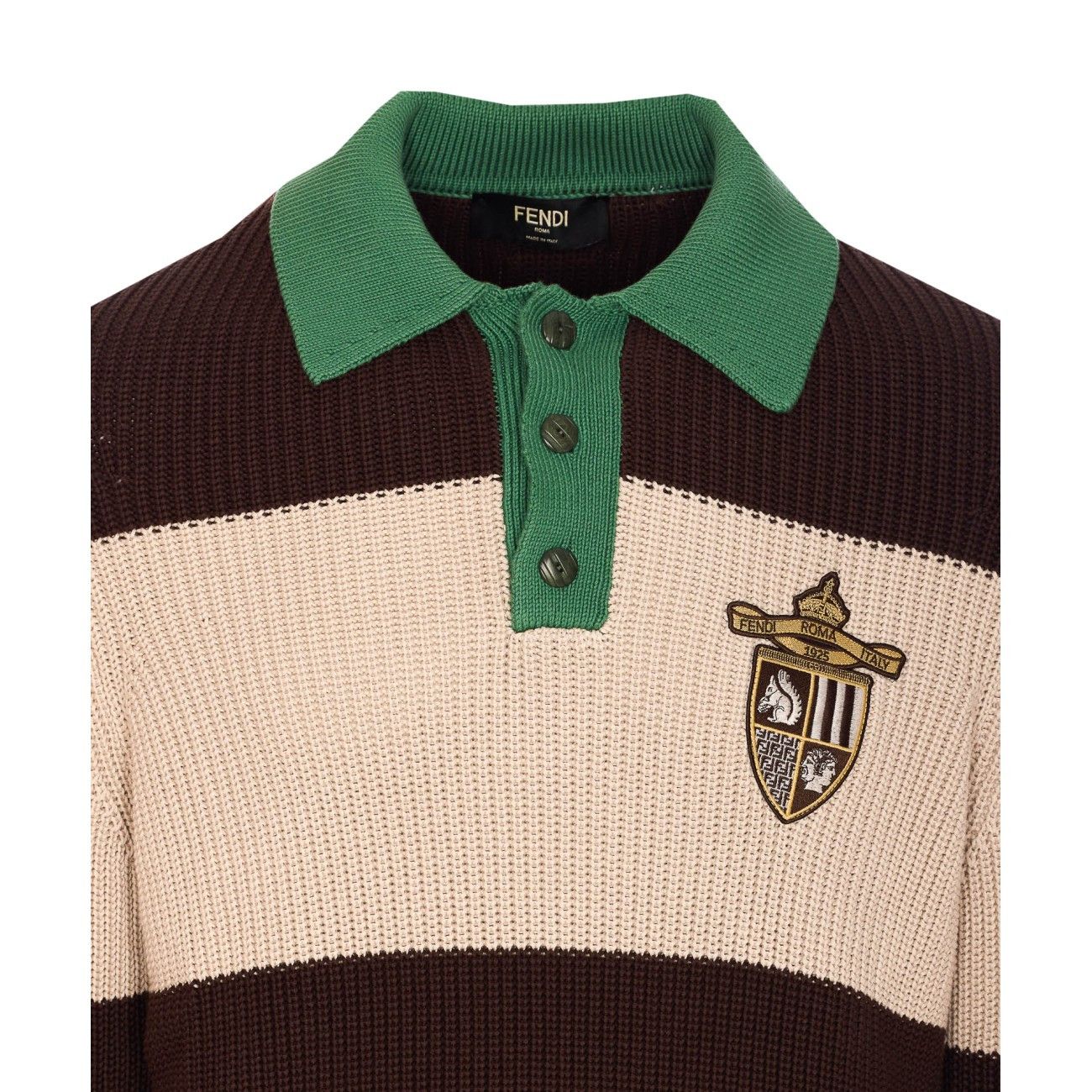Fendi FENDI CLUB KNIT LONGSLEEVES POLO Size US M / EU 48-50 / 2 - 4 Thumbnail