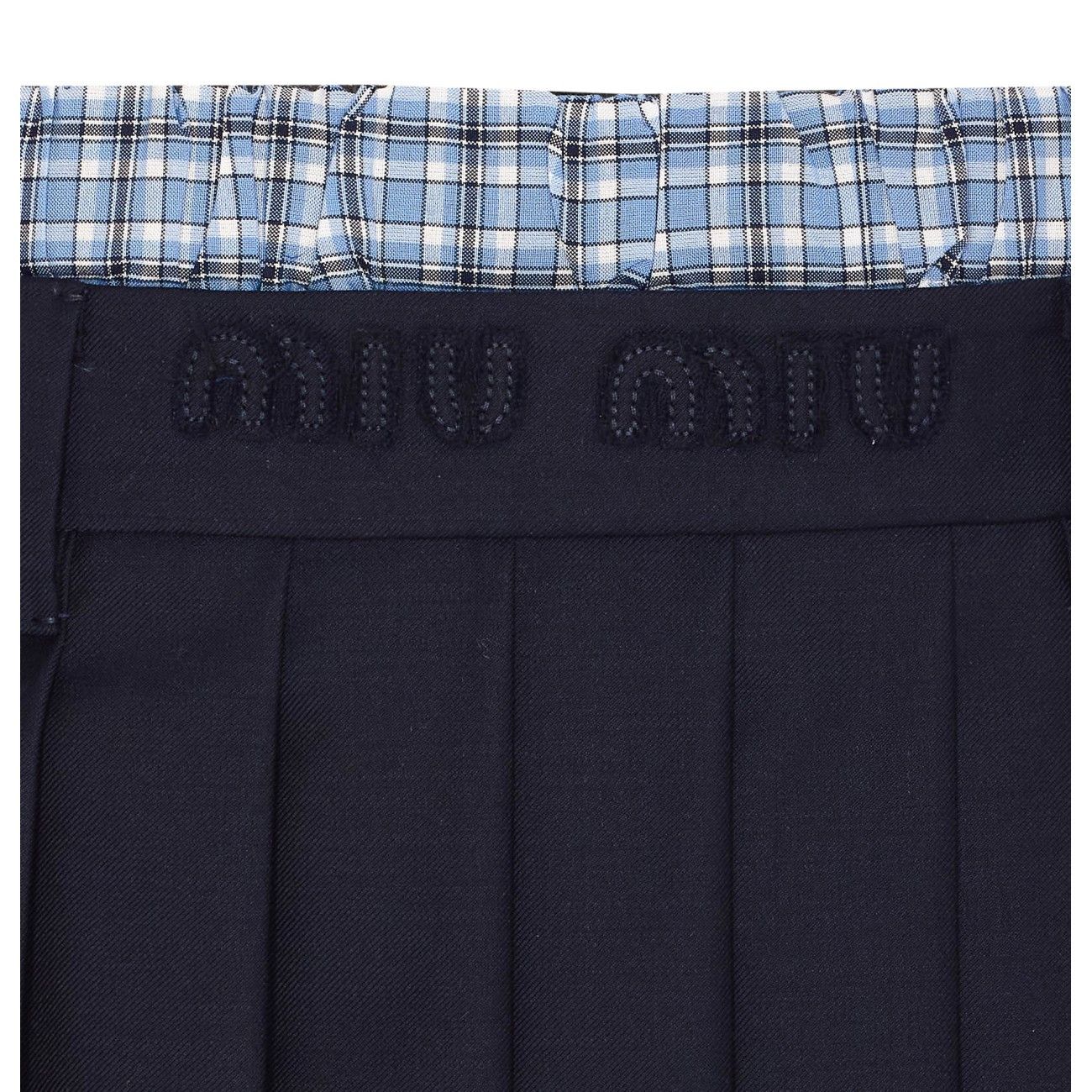 Miu Miu MINI LOGO SKIRT Size 28" / US 6 / IT 42 - 3 Thumbnail