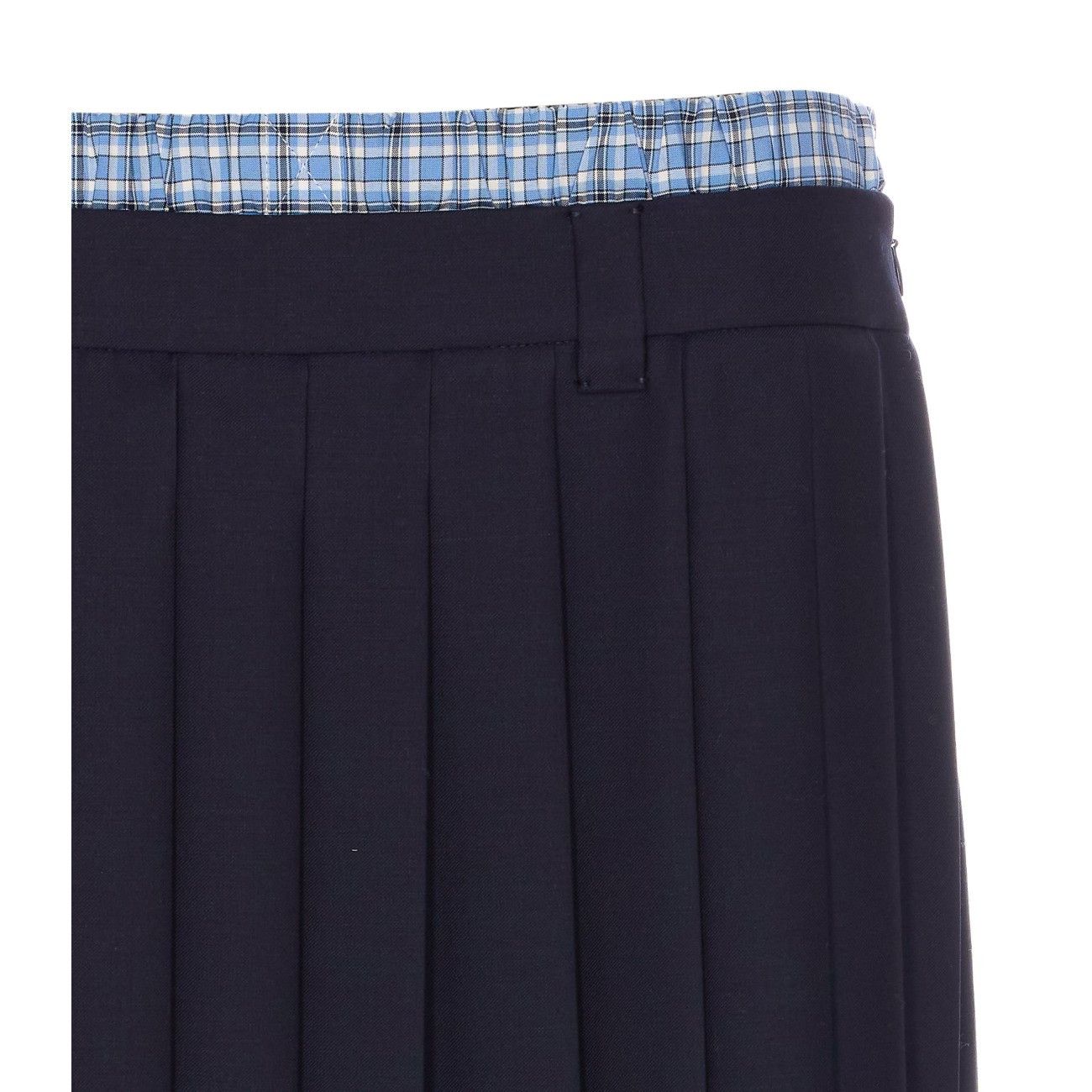 Miu Miu LOGO PLEATED MIDI SKIRT Size 28" / US 6 / IT 42 - 5 Thumbnail
