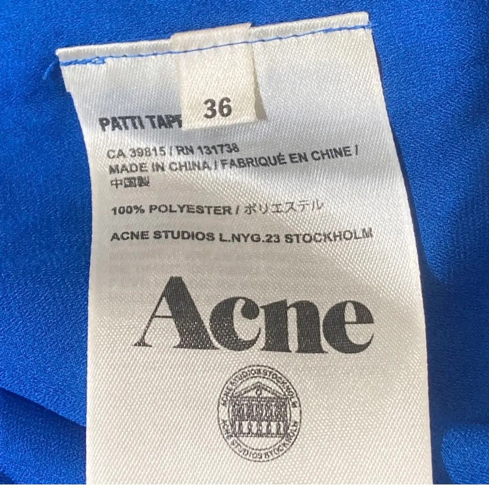 Acne Studios Acne Studios Blouse Size XS / US 0-2 / IT 36-38 - 3 Thumbnail