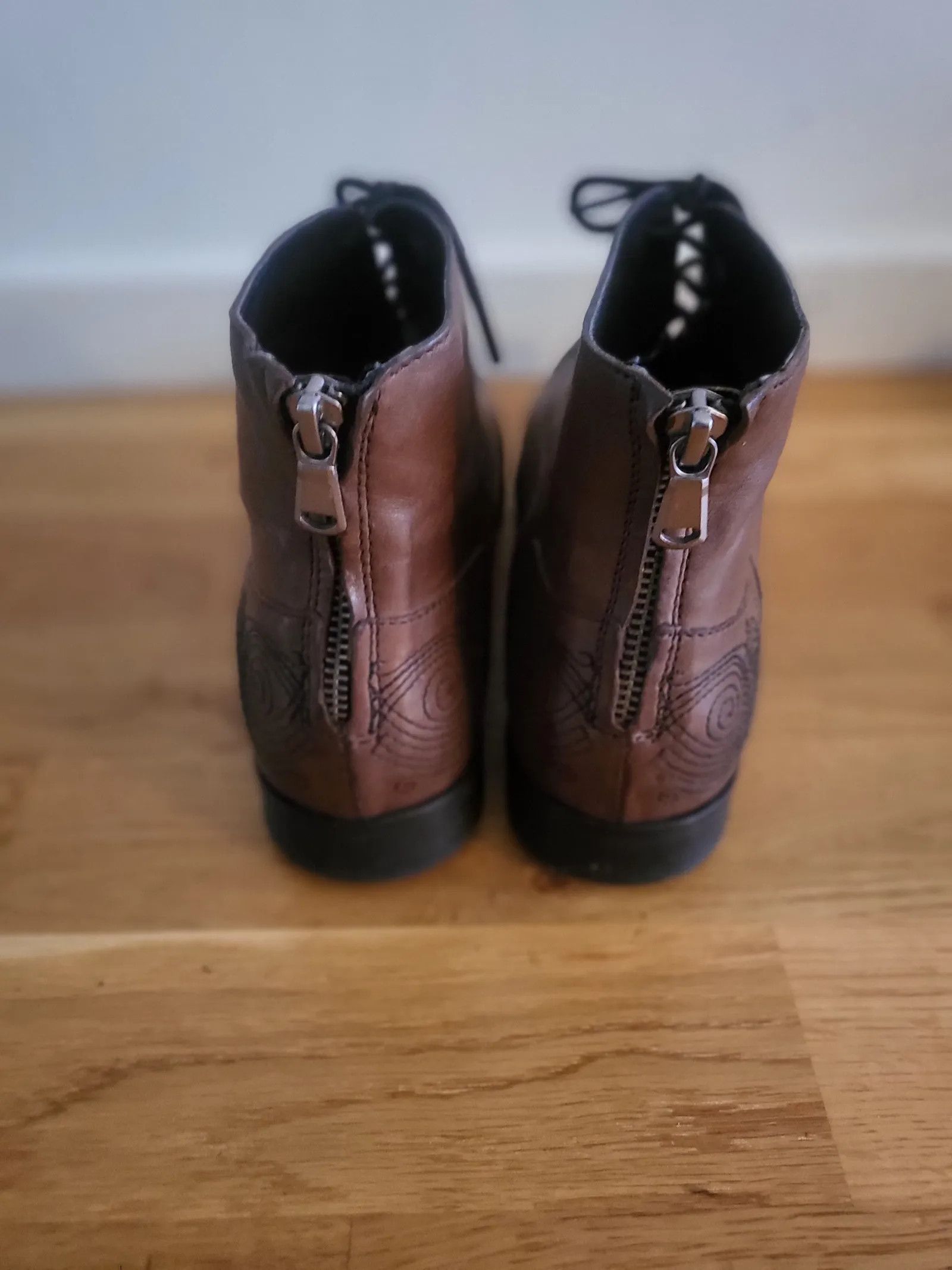 Vintage Vintage Lace up boots Size US 9 / IT 39 - 2 Thumbnail