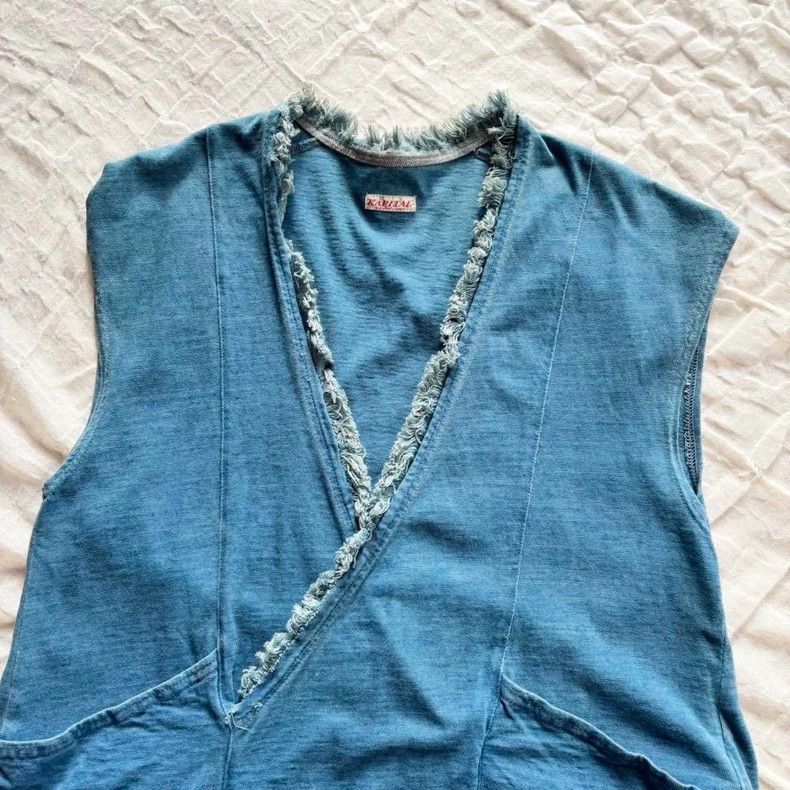 Kapital Sleeveless V-Neck Shirt by Kapital Size US S / EU 44-46 / 1 - 2 Thumbnail