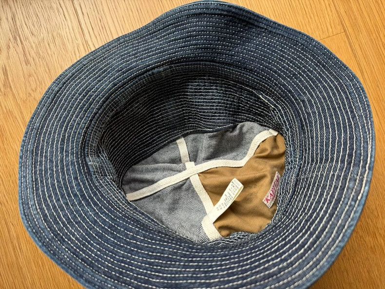 Kapital Classic Denim Fisherman Hat by Kapital Size ONE SIZE - 4 Thumbnail