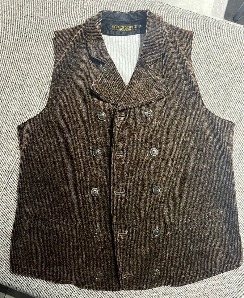 Freewheelers Double Breasted Corduroy Vest Size US M / EU 48-50 / 2 - 2 Thumbnail