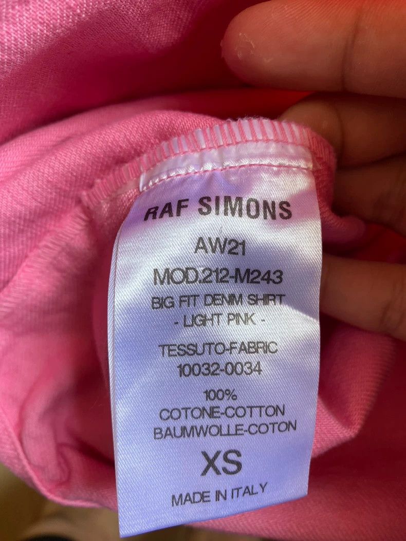 Raf Simons Pink Oversized Button-Up Shirt for Unisex Size US S / EU 44-46 / 1 - 4 Thumbnail