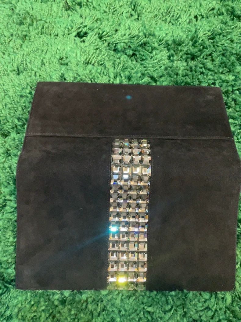 Gucci Gucci Suede Evening Clutch with Rhinestones Size ONE SIZE - 3 Thumbnail