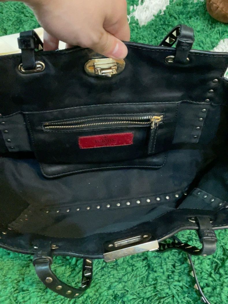 Valentino Valentino Studded Leather Tote Bag Size ONE SIZE - 5 Thumbnail