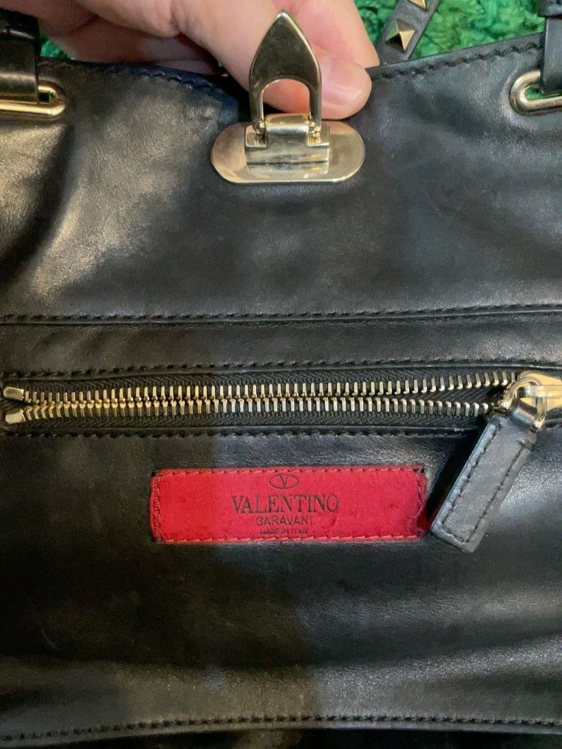 Valentino Valentino Studded Leather Tote Bag Size ONE SIZE - 6 Thumbnail