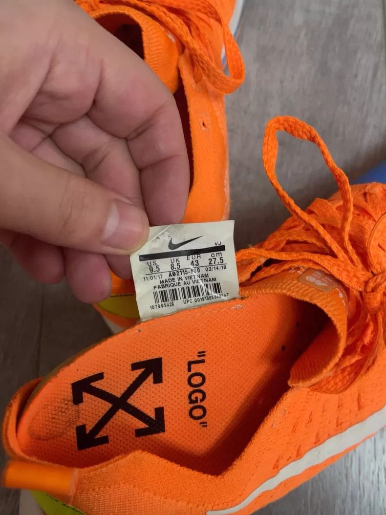 Nike Nike Off-White Zoom Fly Running Shoes Size US 9.5 / EU 42-43 - 7 Thumbnail