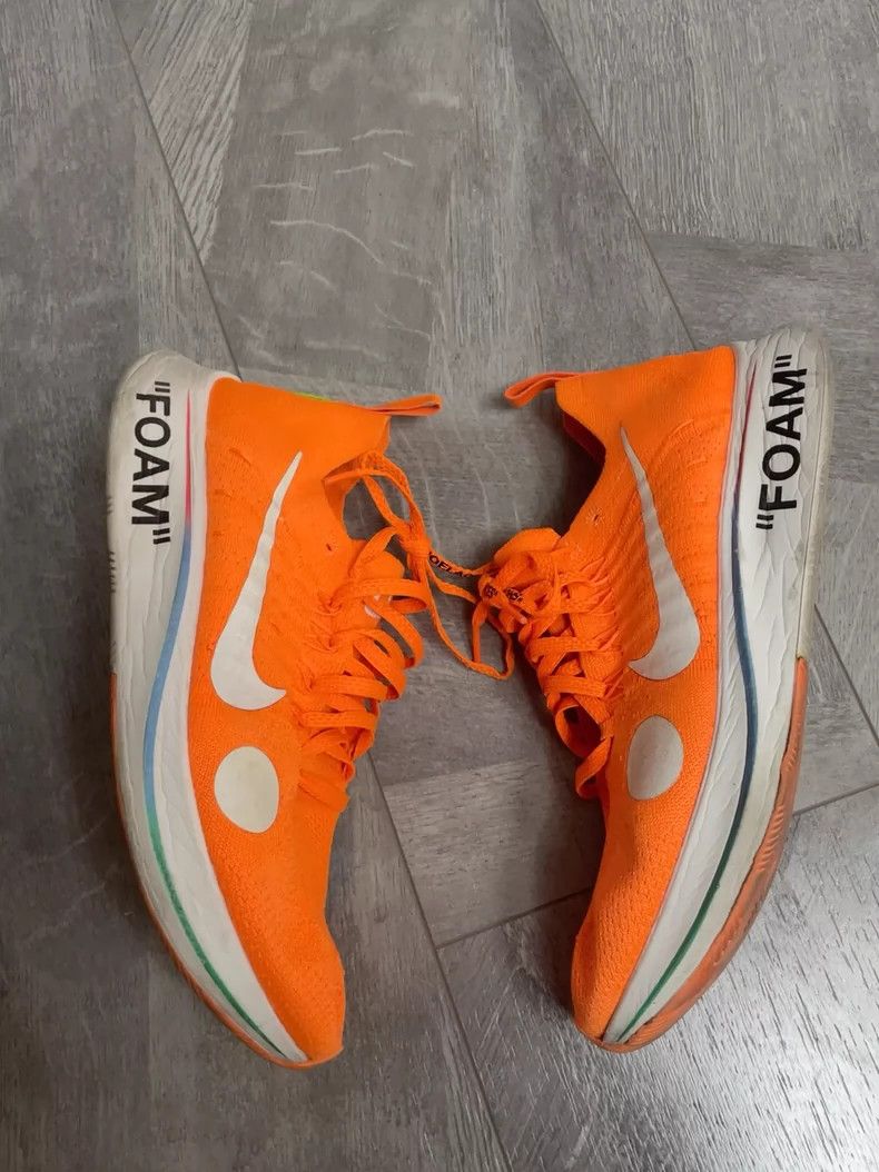 Nike Nike Off-White Zoom Fly Running Shoes Size US 9.5 / EU 42-43 - 2 Thumbnail