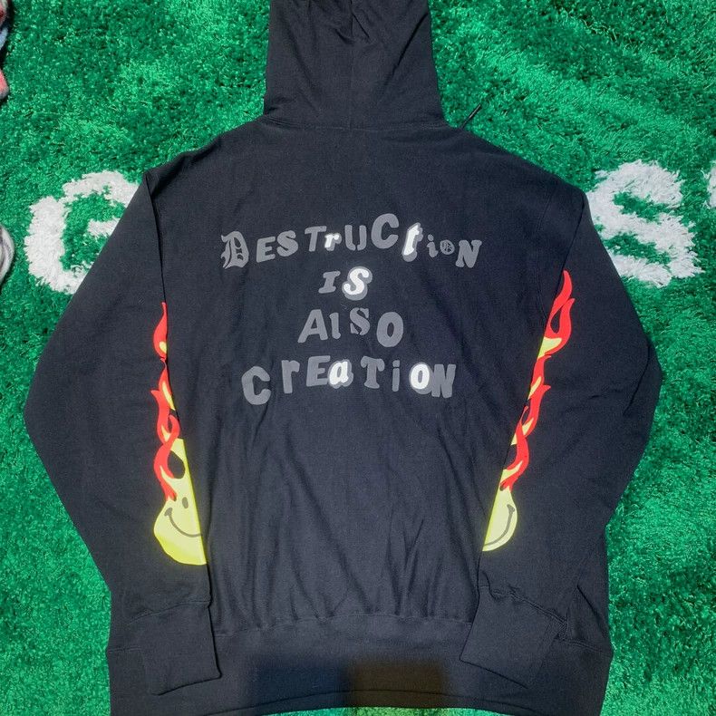 Fear of God Readymade Flame Print Hoodie with 3D Detail Size US XL / EU 56 / 4 - 7 Thumbnail