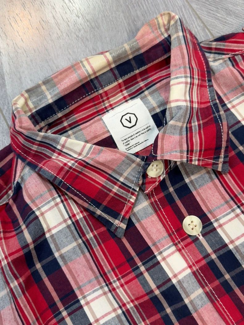 Visvim Vintage Red Checked Short Sleeve Shirt Size US M / EU 48-50 / 2 - 3 Thumbnail
