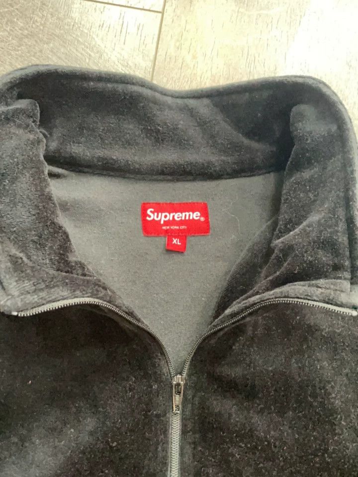 Supreme Supreme Velvet High Neck Black Red Sweatshirt Size US XL / EU 56 / 4 - 4 Thumbnail