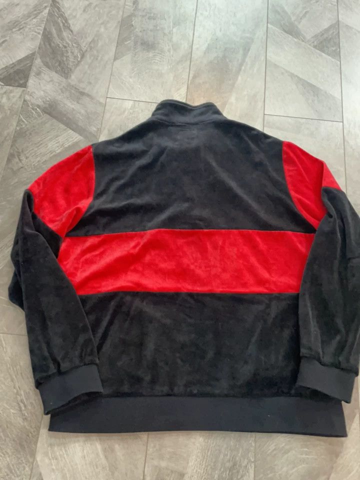 Supreme Supreme Velvet High Neck Black Red Sweatshirt Size US XL / EU 56 / 4 - 5 Thumbnail