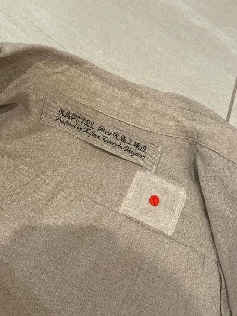 Kapital Kapital Asymmetrical Linen Shirt Size US M / EU 48-50 / 2 - 2 Thumbnail