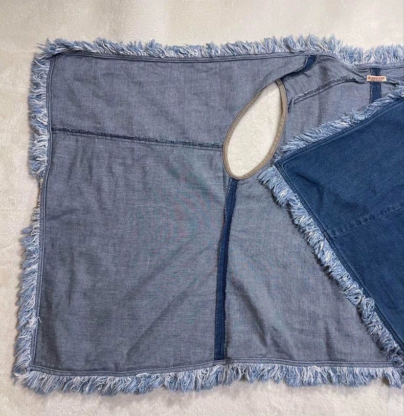 Kapital Frayed Indigo Denim Cotton Vest Size US S / EU 44-46 / 1 - 6 Thumbnail