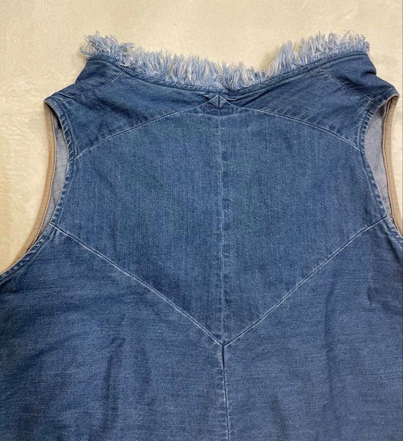 Kapital Frayed Indigo Denim Cotton Vest Size US S / EU 44-46 / 1 - 4 Thumbnail
