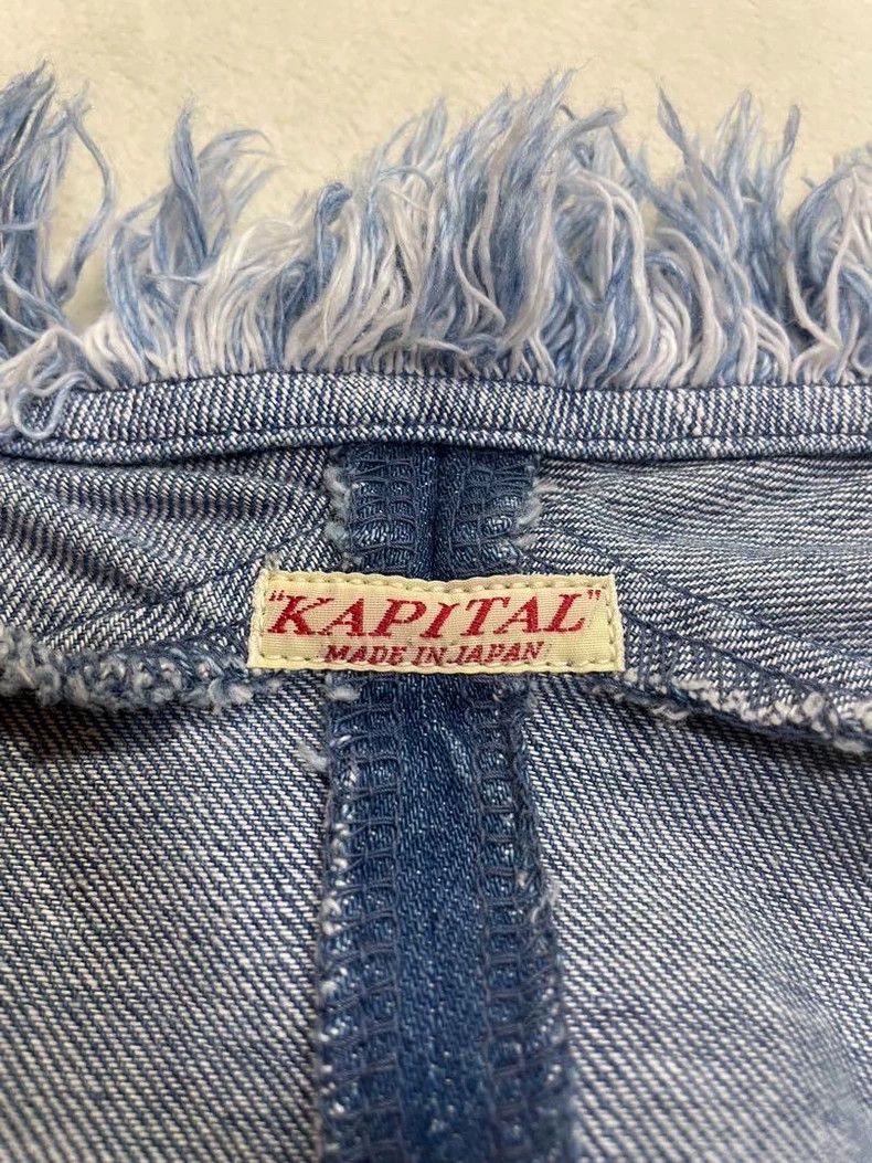 Kapital Frayed Indigo Denim Cotton Vest Size US S / EU 44-46 / 1 - 8 Thumbnail
