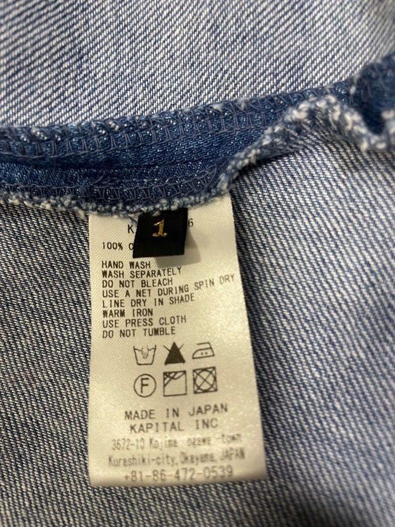 Kapital Frayed Indigo Denim Cotton Vest Size US S / EU 44-46 / 1 - 7 Thumbnail