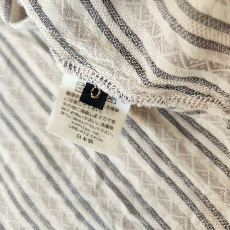 Kapital Geometric Embroidered Cotton Button Shirt Size US XS / EU 42 / 0 - 8 Thumbnail